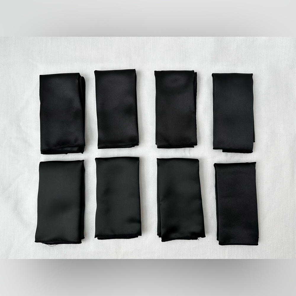 NEW Black Pocket Squares
